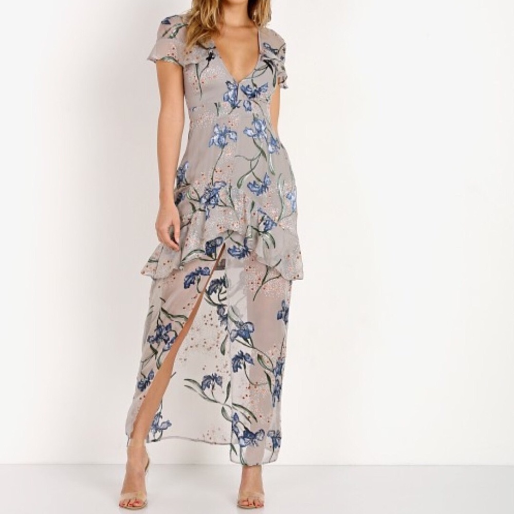 For Love and Lemons Cleo Maxi Dress (small)
